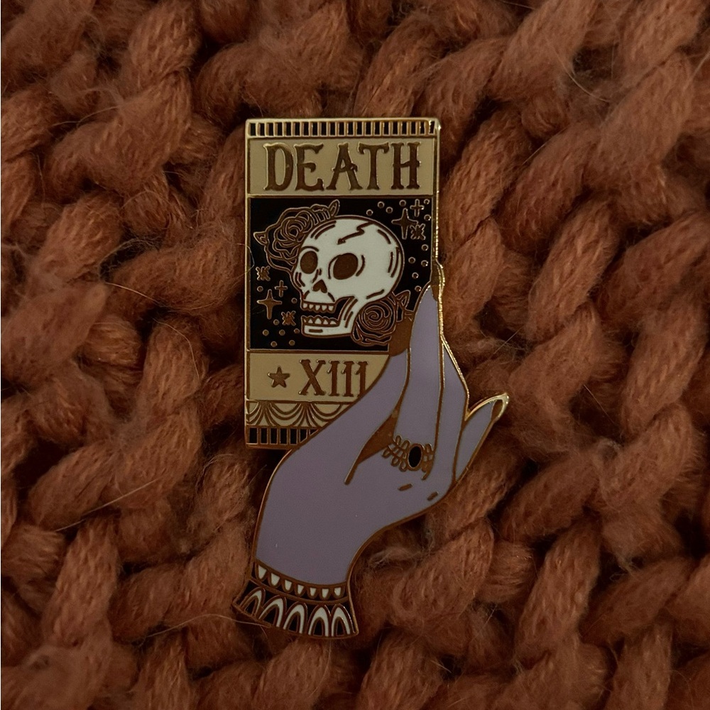 Tarot Card Witchy “Death Card” Enamel Pin